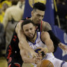 Raptors crush shorthanded Warriors for 2-1 NBA finals lead
