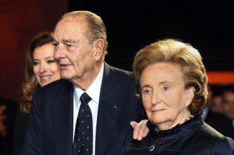 Jacques Chirac and his wife Bernadette in Paris in 2013.