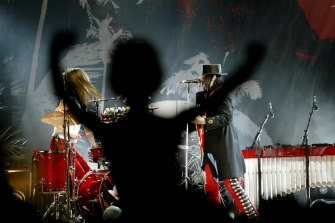 The White Stripes play Big Day Out on January 26, 2006. 