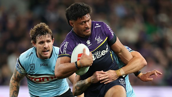 Stefano Utoikamanu has been outstanding up front for Melbourne.