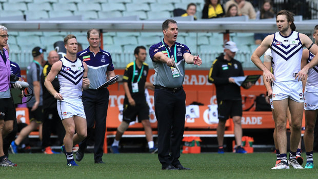 Ross Lyon will expect much from his players if they are to upset the Eagles at Optus Stadium in Western Derby 49.