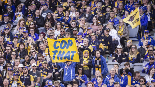 West Coast has averaged the second highest home crowd in season 2018, behind only Richmond.