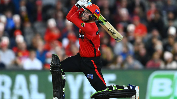 Mackenzie Harvey scored his first BBL 50 for the Renegades.