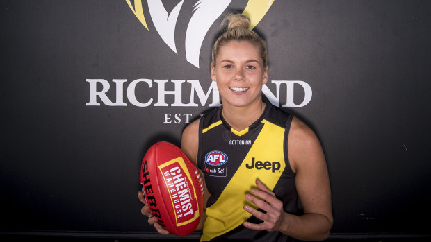 Bulldogs co-captain Katie Brennan is Richmond's first signing. 