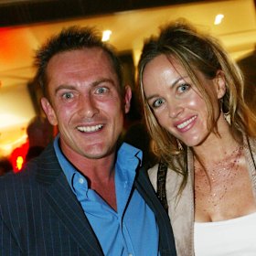 ASM Liquor co-founder Julian Moss with his former wife, singer Harper Mead.