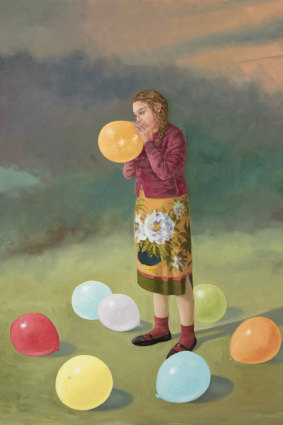 Graeme Drendel, <i>The Balloonist</i> in <i>On uneven ground</i> at Beaver Galleries.