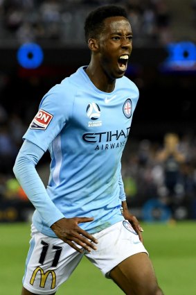 Bruce Kamau is one of three Melbourne City players headed to the Wanderers.