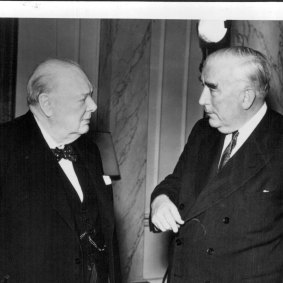 Britain’s Winston Churchill and Robert Menzies became close friends during the Australian prime minister’s wartime visit in 1941.