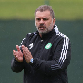 Ange Postecoglou hit the training paddock earlier this week.