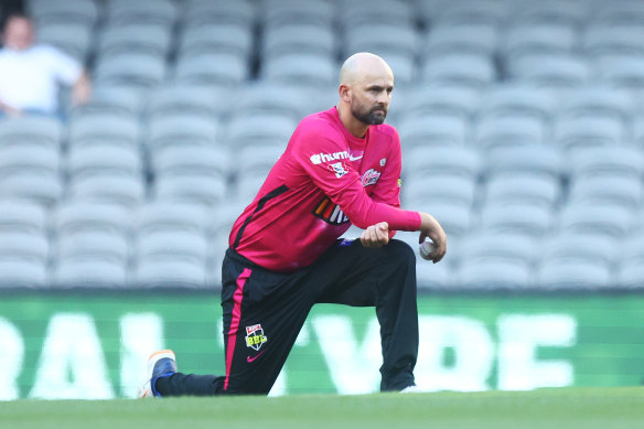 Nathan Lyon returned for the end of the BBL season.