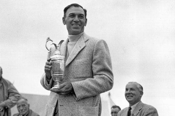 Ben Hogan after winning the 1953 British Open. 