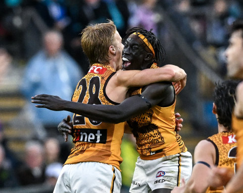 The No.28 reminds Hawks fans of their coach Sam Mitchell, who became a star.