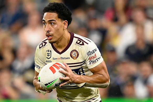 Manly’s Lehi Hopoate will line up in the wing.