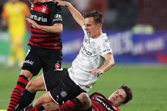 Campbelltown bound: Denis Genreau (centre) is set to join Macarthur.