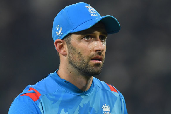 Tough night at the office: Mark Wood.