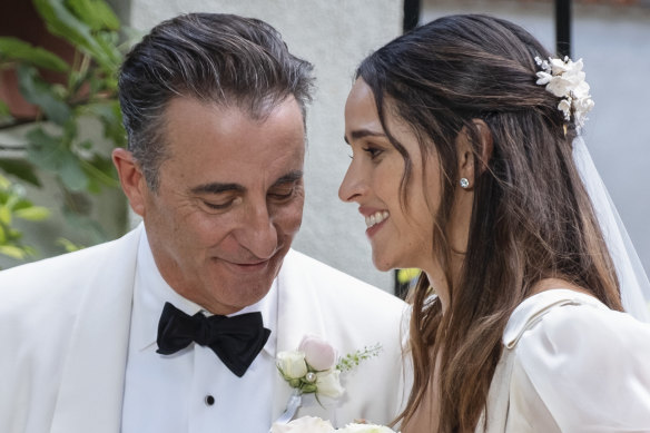Andy Garcia and Adria Arjona in the remake of <i>Father Of The Bride.
