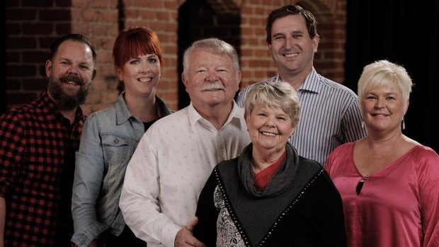 The Bundaberg Brewed Drinks family, left to right: Michael and Belinda Fleming, founders Cliff and Lee Fleming, and current chief executive John McLean  and wife Rae-Lee Fleming.