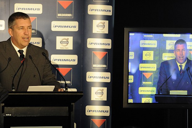 Melbourne Football Club president Paul Gardner, former NSW premier ...