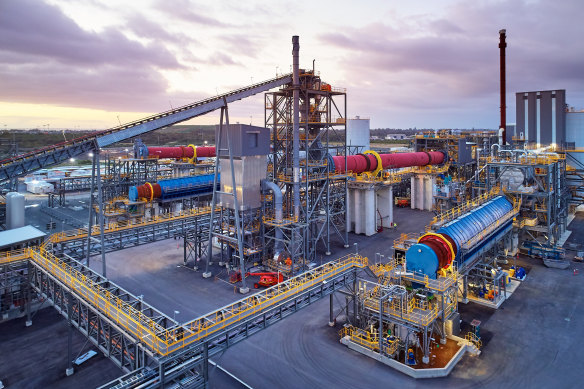The joint venture’s lithium hydroxide refinery in Kwinana, entered commercial production in November 2022.