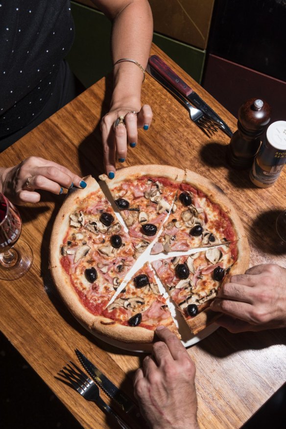 Capricciosa pizza at Tiamo.