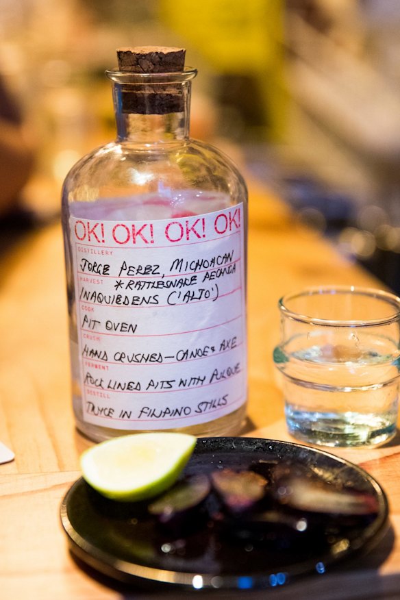 Jorge Perez rattlesnake mezcal.
