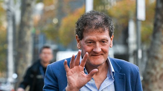 Ricky Nixon during a previous appearance at Melbourne Magistrate’s court.