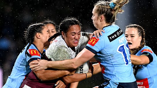 Tazmin Gray was player of the match and was a constant menace for the NSW defence.