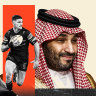 Saudi Arabia may have had a hand in News Corp’s Foxtel sale. Rupert Murdoch [left]; Saudi Crown Prince Mohammed Bin Salman [right]