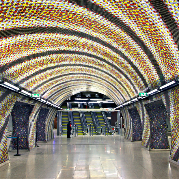 Szent Gellert Ter metro station, Budapest.