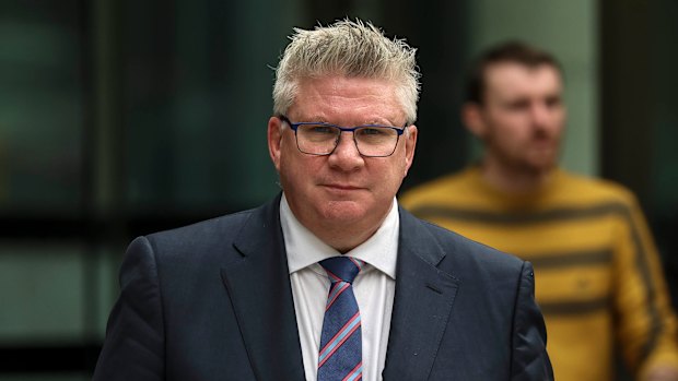 Former Melbourne Rebels President Paul Docherty appears at the Federal Court.