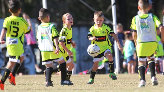 Suspended: Junior football across Australia has been brought to a  halt by the COVID-19 outbreak. 