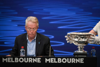 Tennis Australia boss Craig Tiley oversaw the official draw for the Australian Open on Thursday, a day before Djokovic's second visa was revoked.