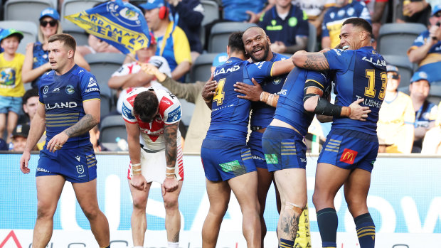 The Eels clinched an unlikely win despite a huge Dragons fightback.