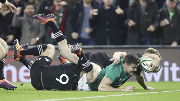 Direct approach: Ireland have beaten the All Blacks in two out of their last three clashes.