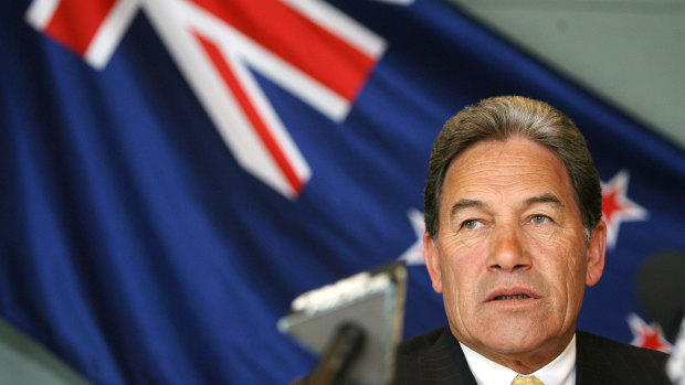 NZ Deputy Prime Minister,  Foreign Minister and leader of NZ First Party Winston Peters.