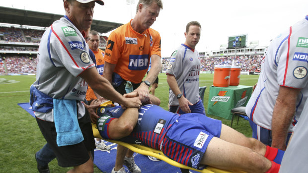 Johns was concussed and left the field on a stretcher after a hit by Sonny Bill Williams in 2007.