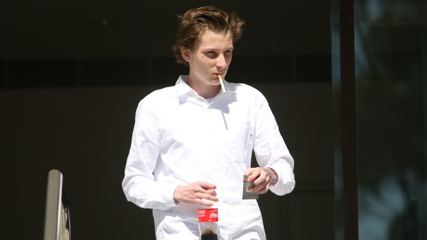 Corey Milgate at a court appearance in Wollongong last year.