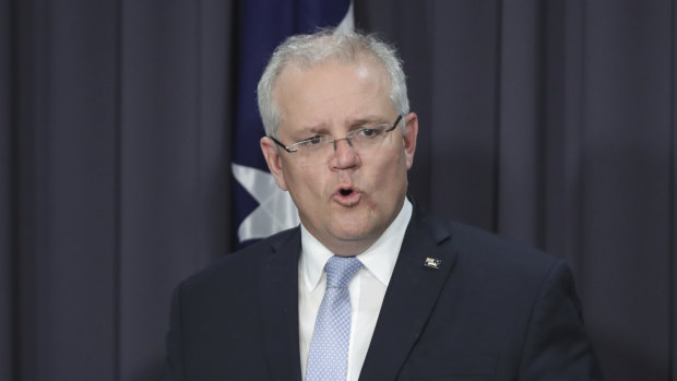 Prime Minister Scott Morrison addresses the media on March 22, when information was later clarified.  