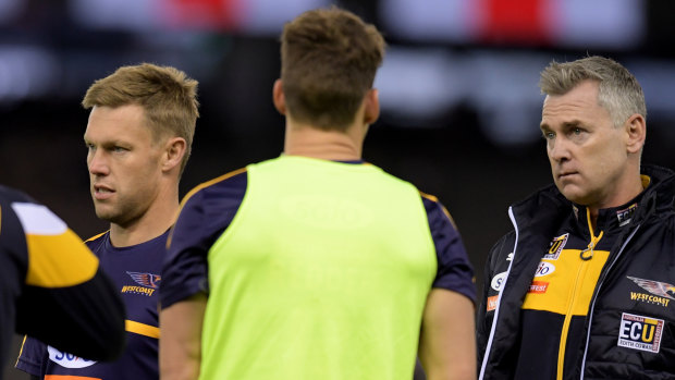 Sam Mitchell will join Hawthorn's coaching panel after a year as a West Coast assistant.