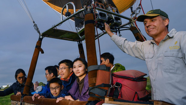 Half of Global Ballooning's clientele are visitors from China.