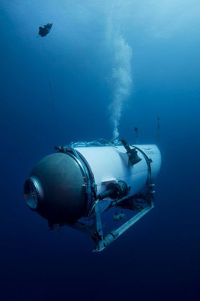 Undated photo provided by OceanGate Expeditions in June 2021 shows the company’s Titan submersible.