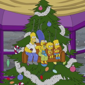 Sideshow Bob gets contracted as a mall Santa in this Simpsons Christmas special.