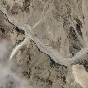 The Galwan Valley area in India's Ladakh region where the deadly clash high in the Himalayas occurred.
