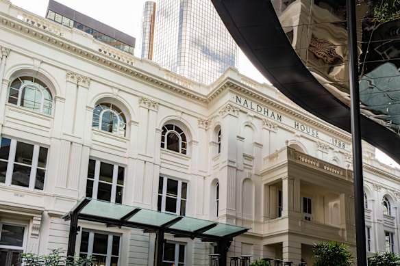 Naldham House in Brisbane’s CBD: fancy building, fancy sandwich.