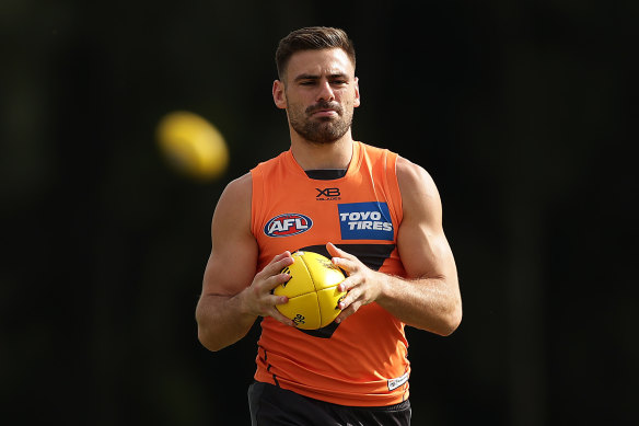 Stephen Coniglio's debut as GWS Giants captain will take place in front of an empty stadium.