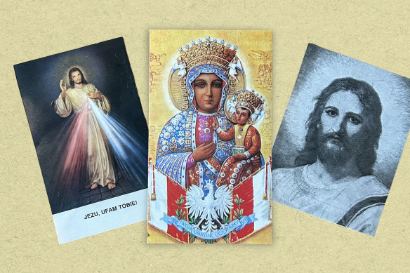 Caroline Zielinski’s treasured cards.