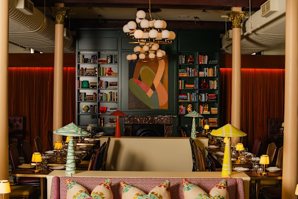 The dining room at Naldham House.
