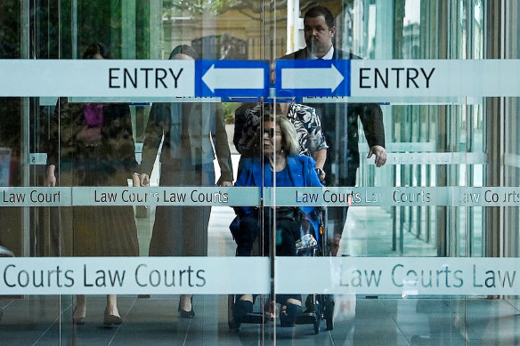 Ita Buttrose arrives at the Federal Court on Tuesday.