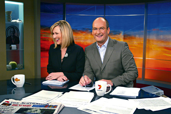 Melissa Doyle and David Koch enjoyed a long partnership as Sunrise hosts.