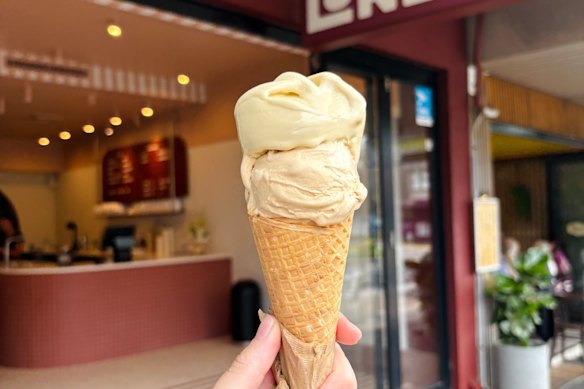 Lunetta Gelateria serves small-batch scoops made in Leichhardt.